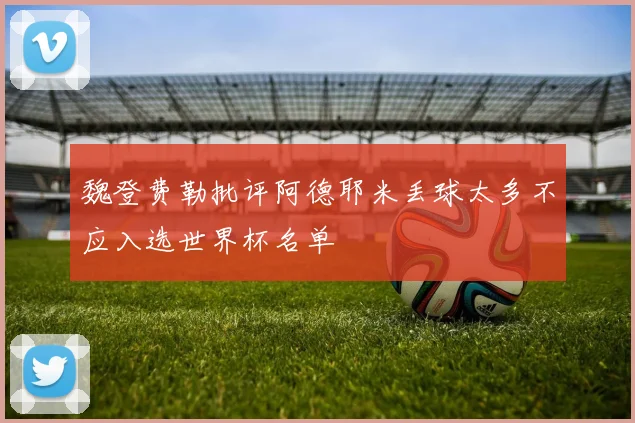 魏登费勒批评阿德耶米丢球太多不应入选世界杯名单