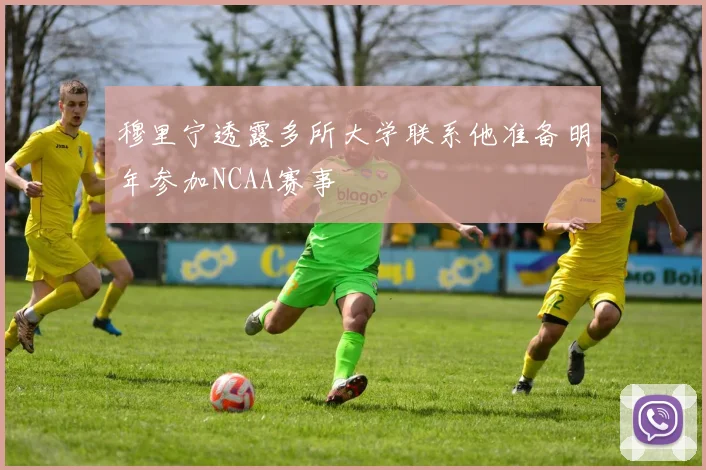 穆里宁透露多所大学联系他准备明年参加NCAA赛事